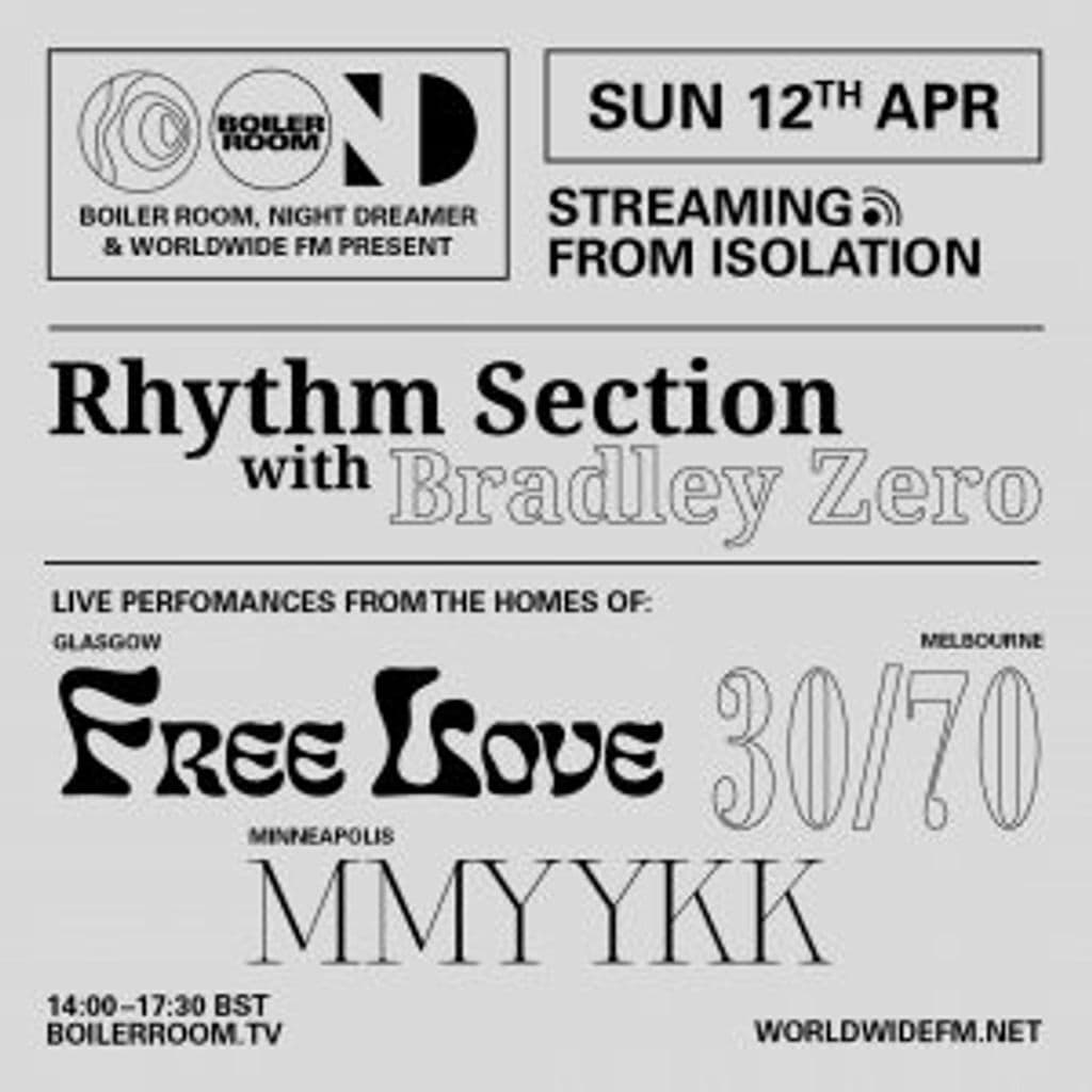 Streaming From Isolation: MMYYKK (Rhythm Section) // 12-04-20