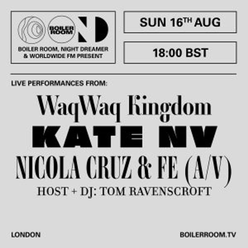 Streaming From Isolation: Nicola Cruz & FE // 16-08-20