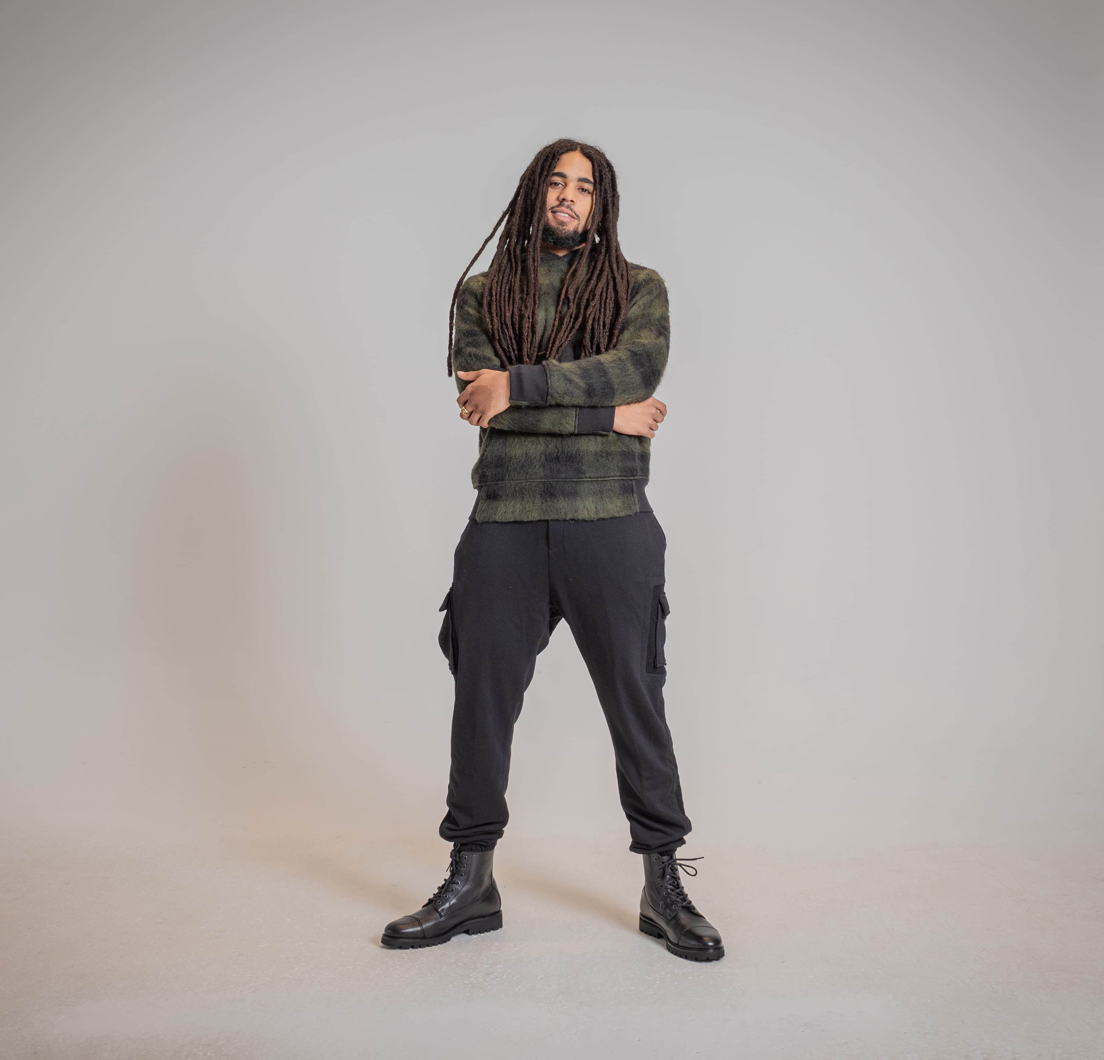 Dan Blake with Skip Marley