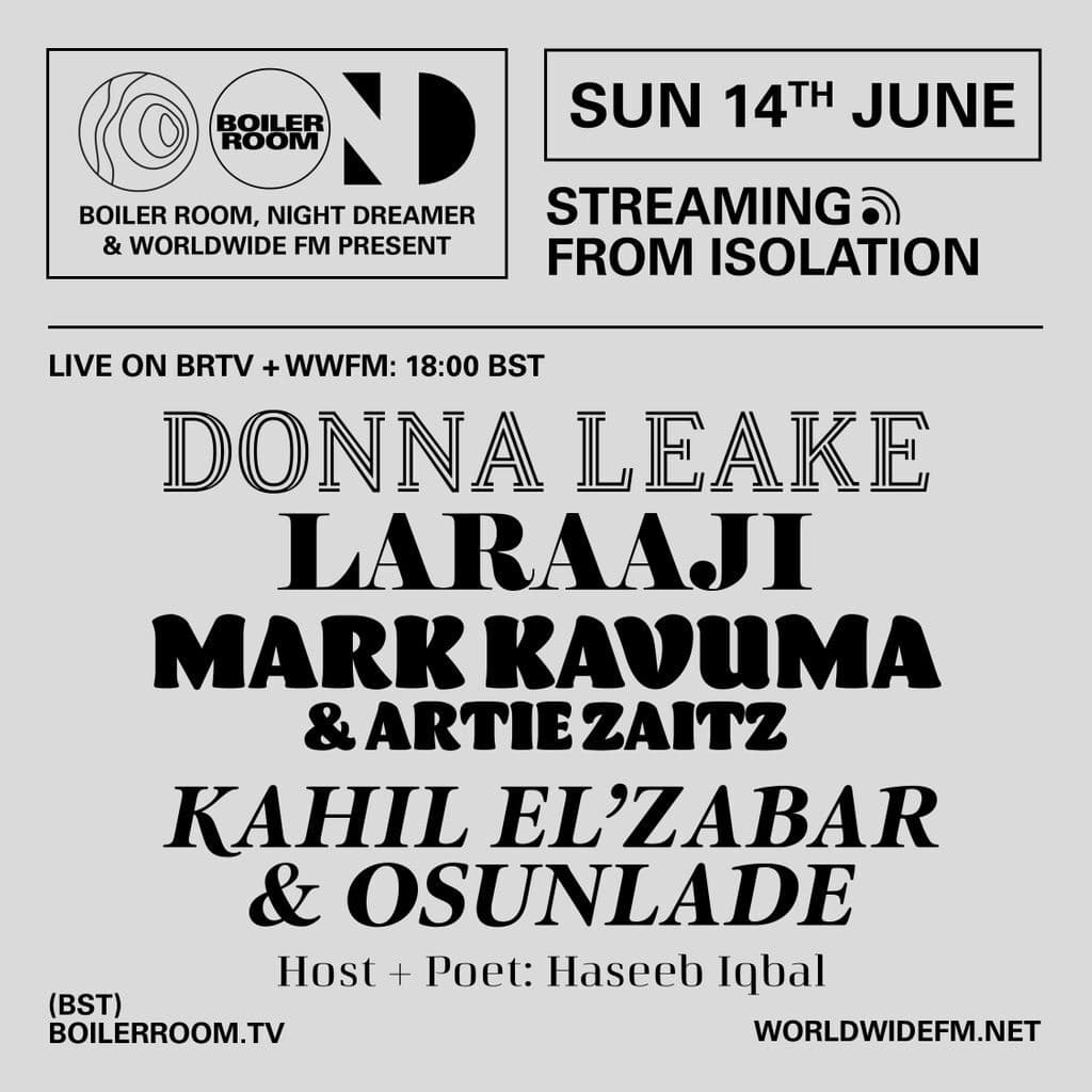 Streaming From Isolation: Kahil El’Zabar & Osunlade // 14-06-20