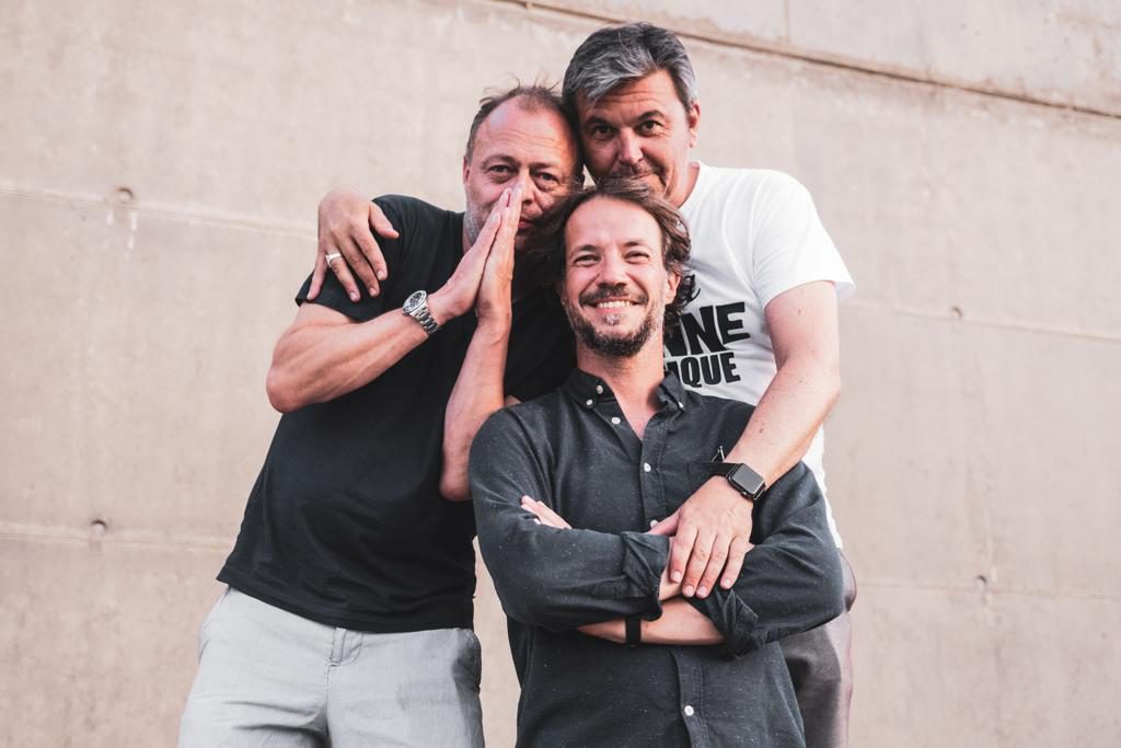 Anders Sicre with Rainer Truby & Olivier Cavaller