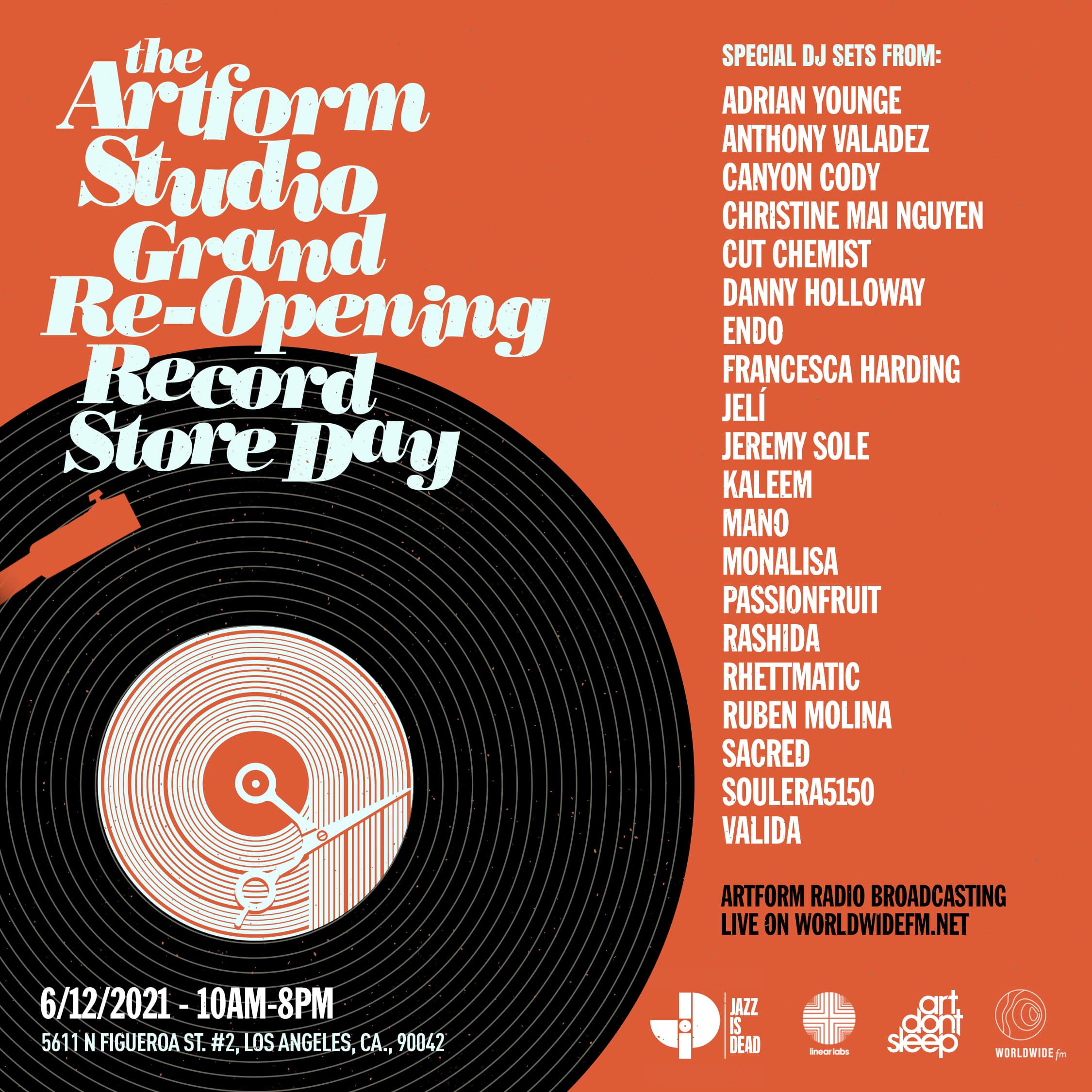 The Artform Studio Grand Re-Opening: Record Store Day