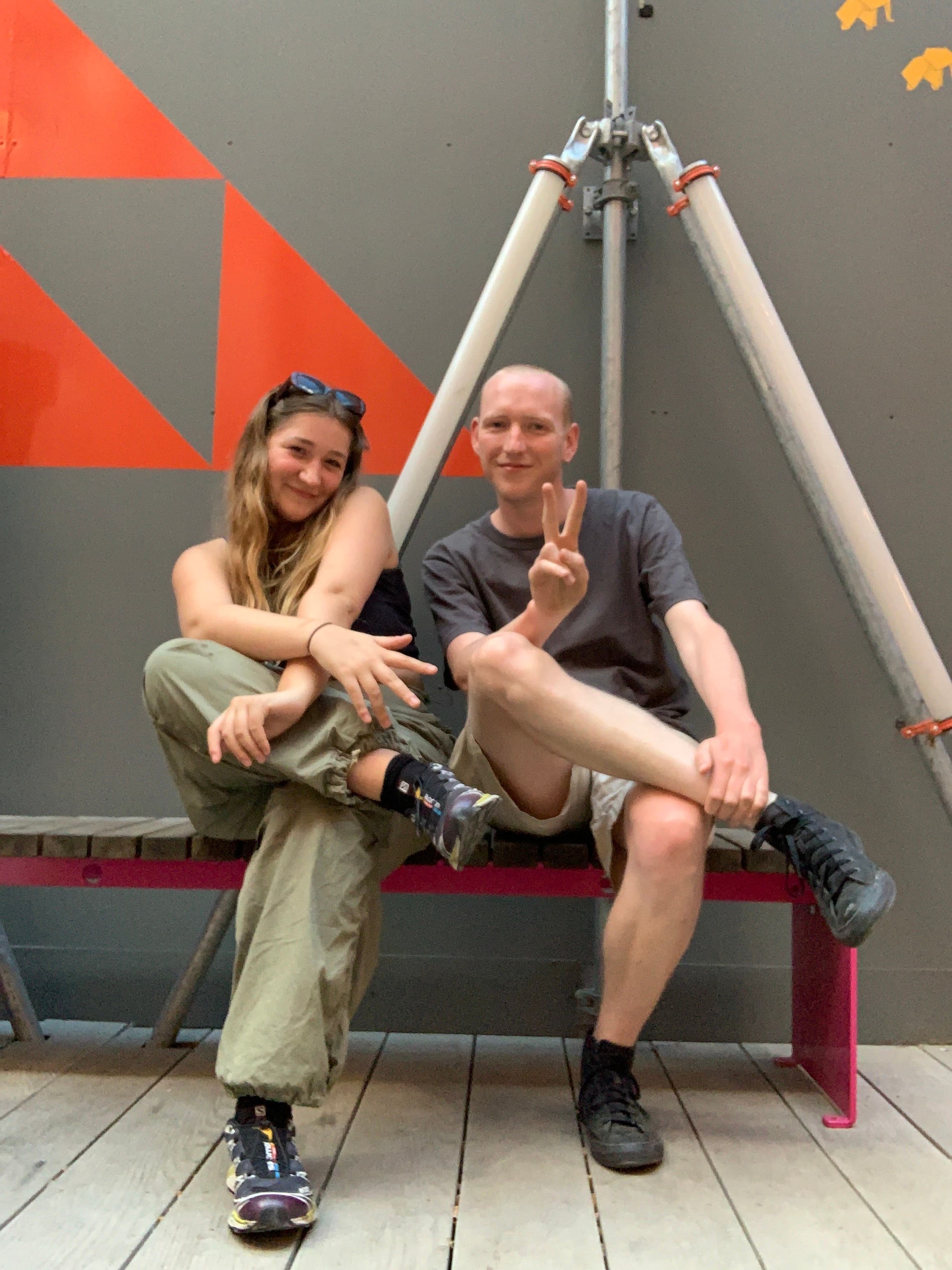 Sam Fawcett with Morag